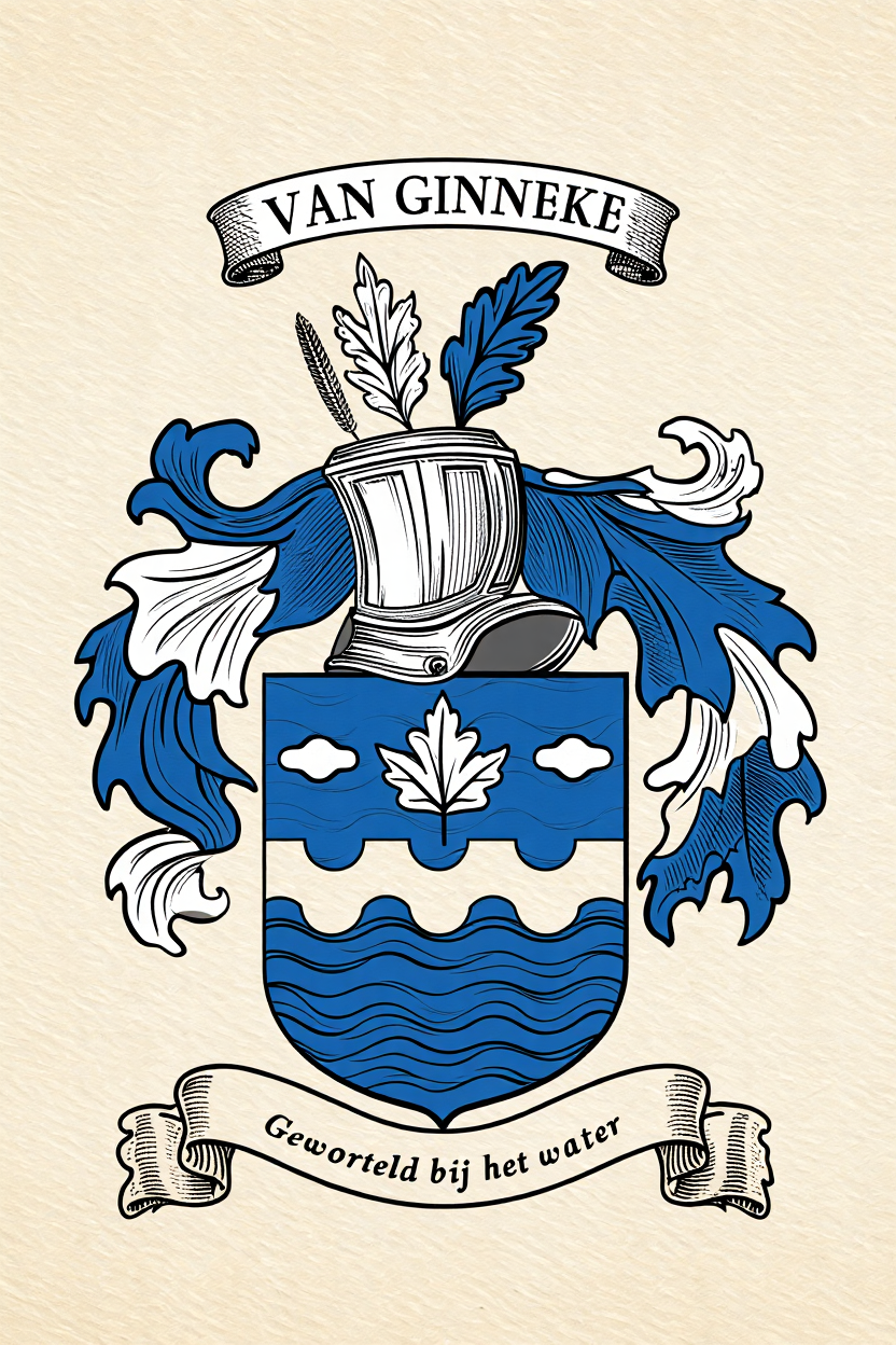 Familiewapen van de achternaam VAN GINNEKE