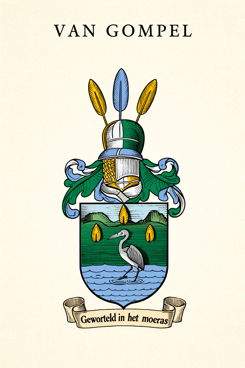 Familiewapen van de achternaam VAN GOMPEL