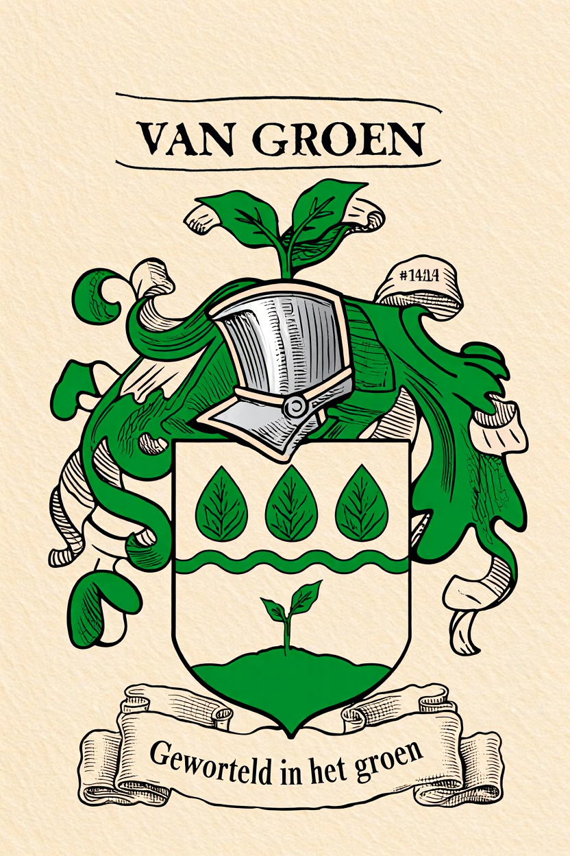 Familiewapen van de achternaam VAN GROEN