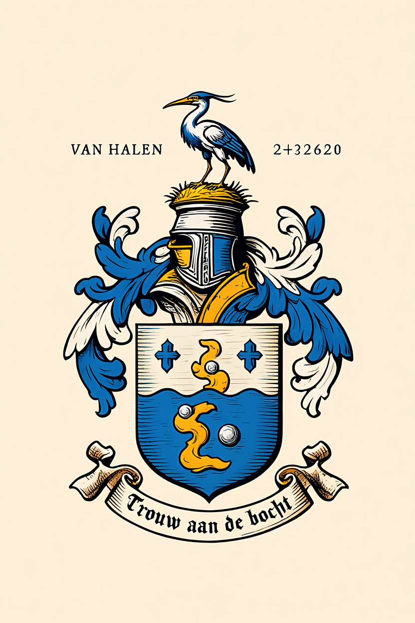 Familiewapen van de achternaam VAN HALEN