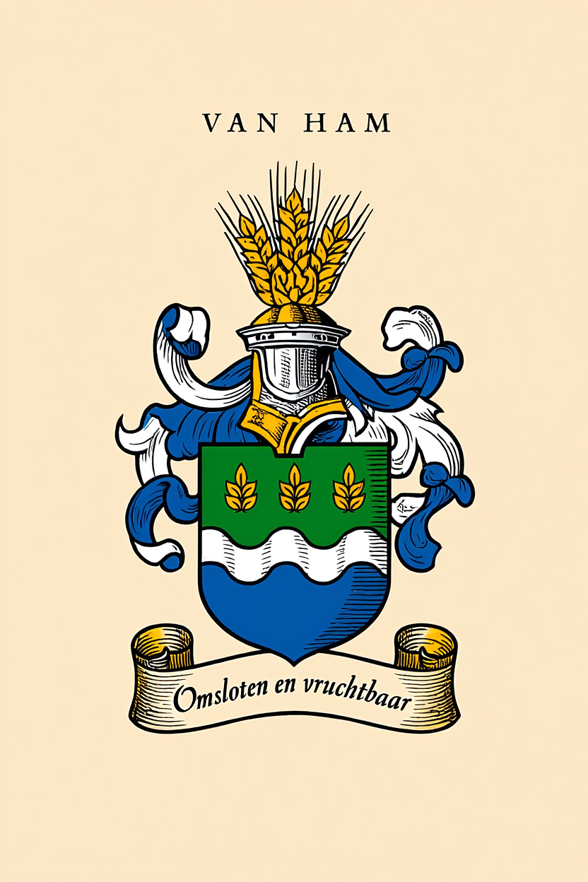 Familiewapen van de achternaam VAN HAM