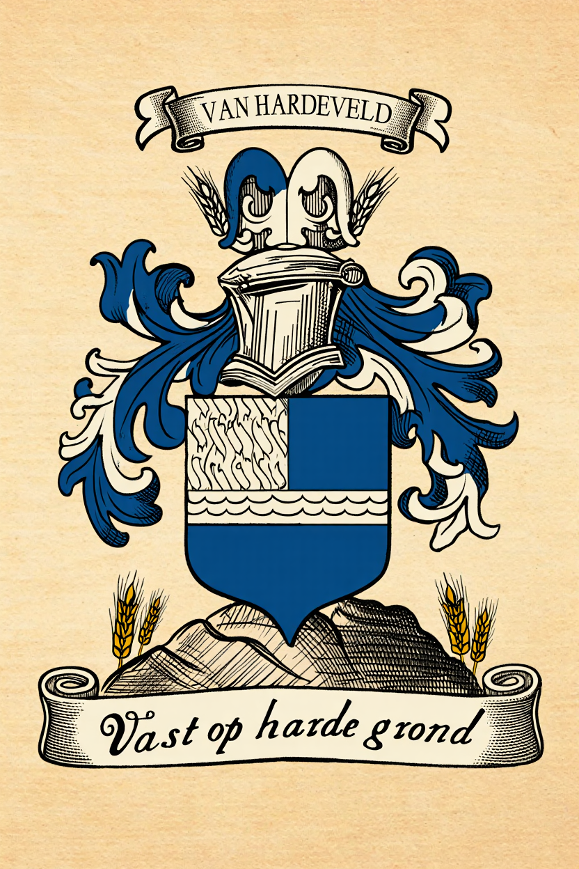 Familiewapen van de achternaam VAN HARDEVELD