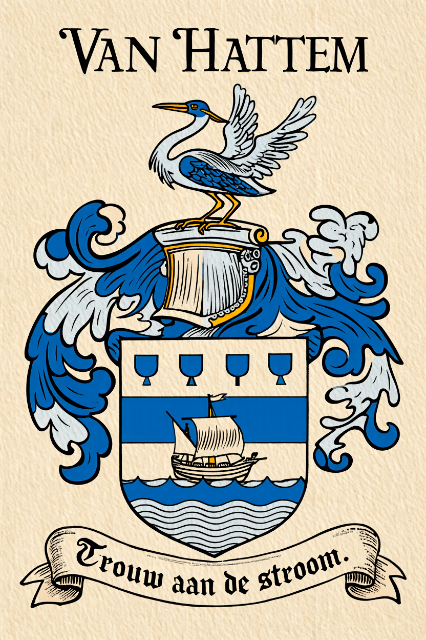 Familiewapen van de achternaam VAN HATTEM