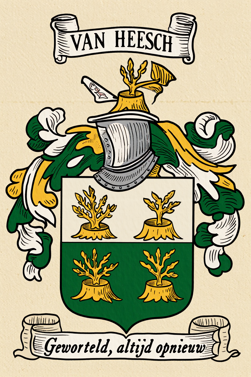 Familiewapen van de achternaam VAN HEESCH