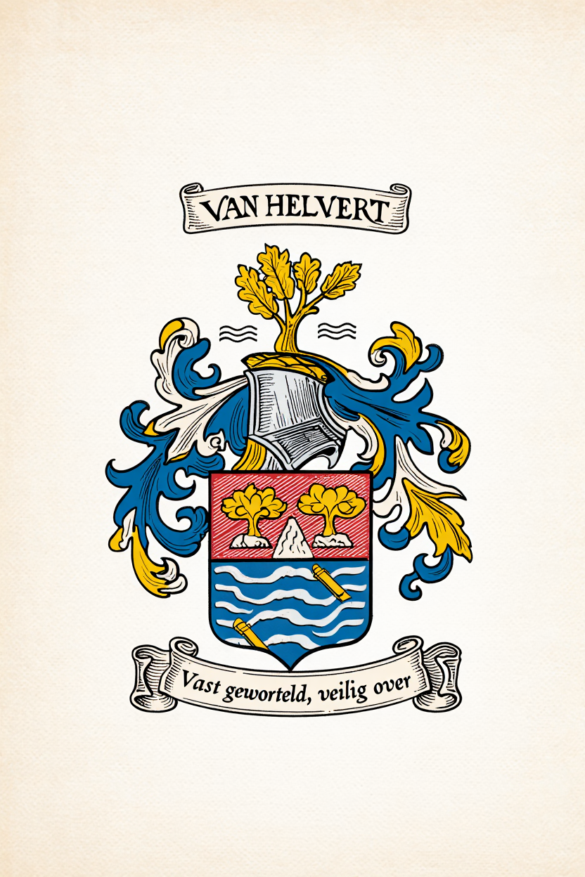 Familiewapen van de achternaam VAN HELVERT