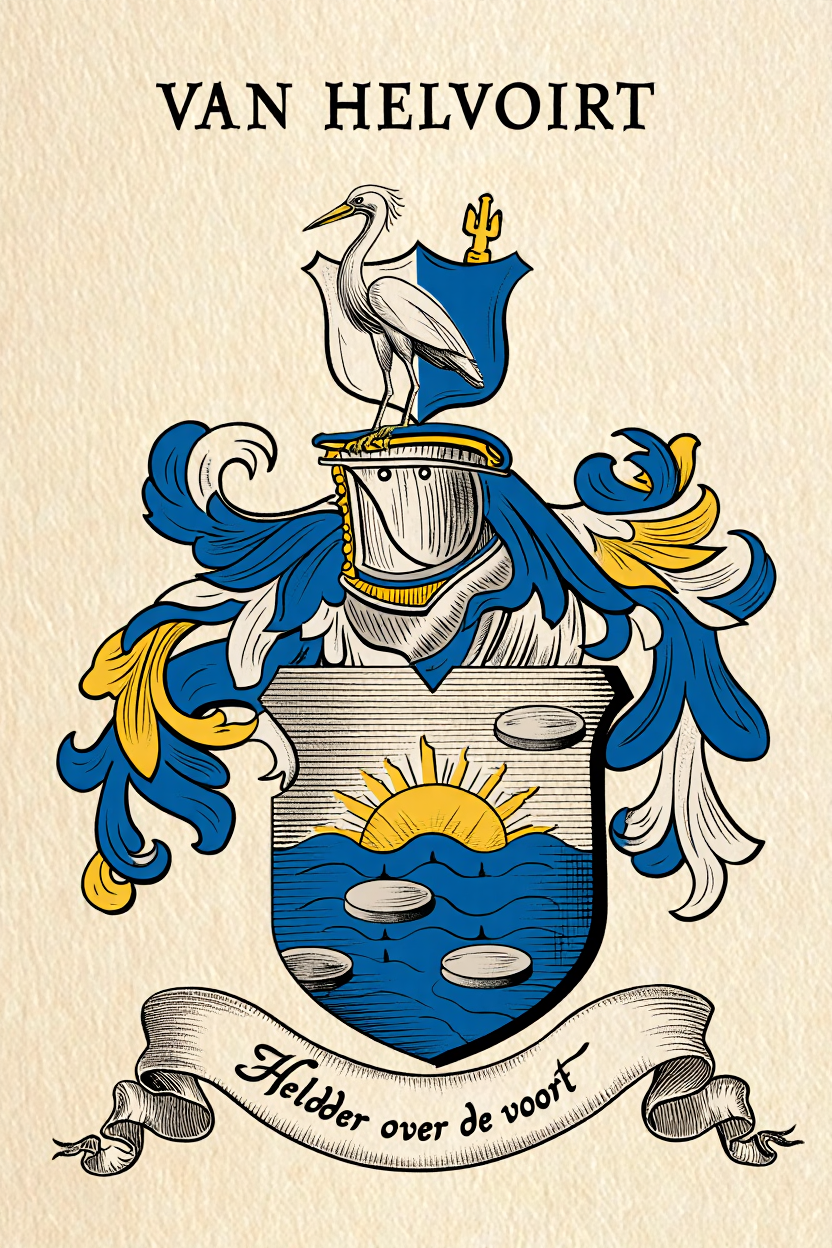 Familiewapen van de achternaam VAN HELVOIRT