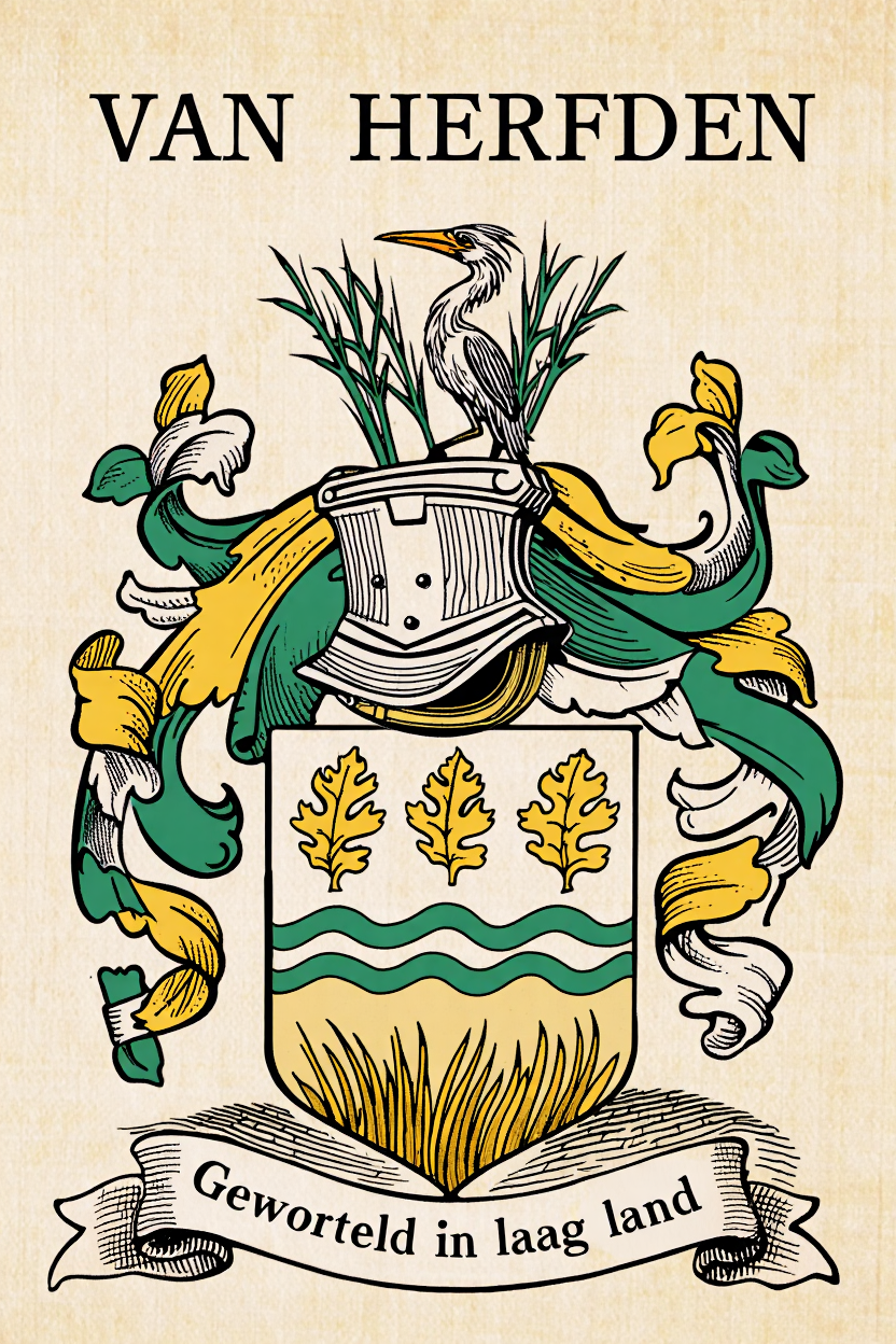 Familiewapen van de achternaam VAN HERFDEN