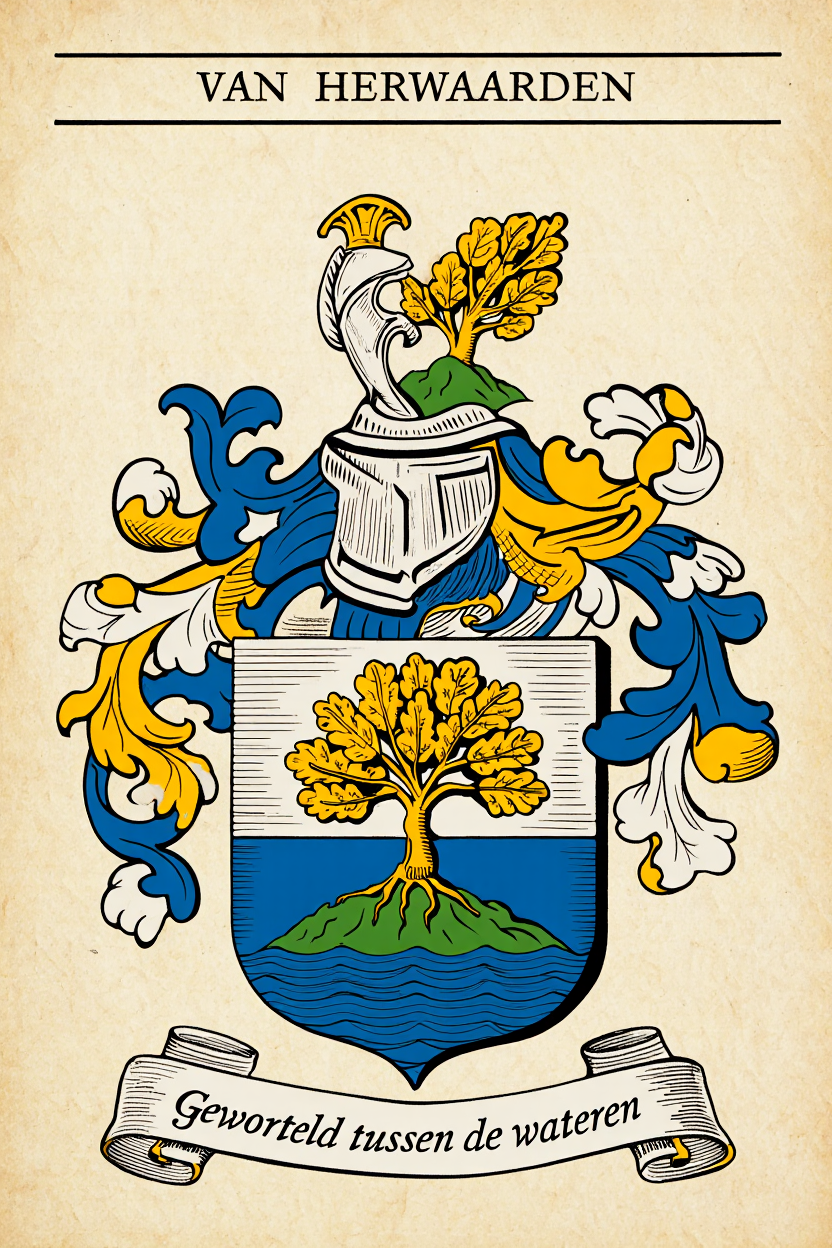 Familiewapen van de achternaam VAN HERWAARDEN