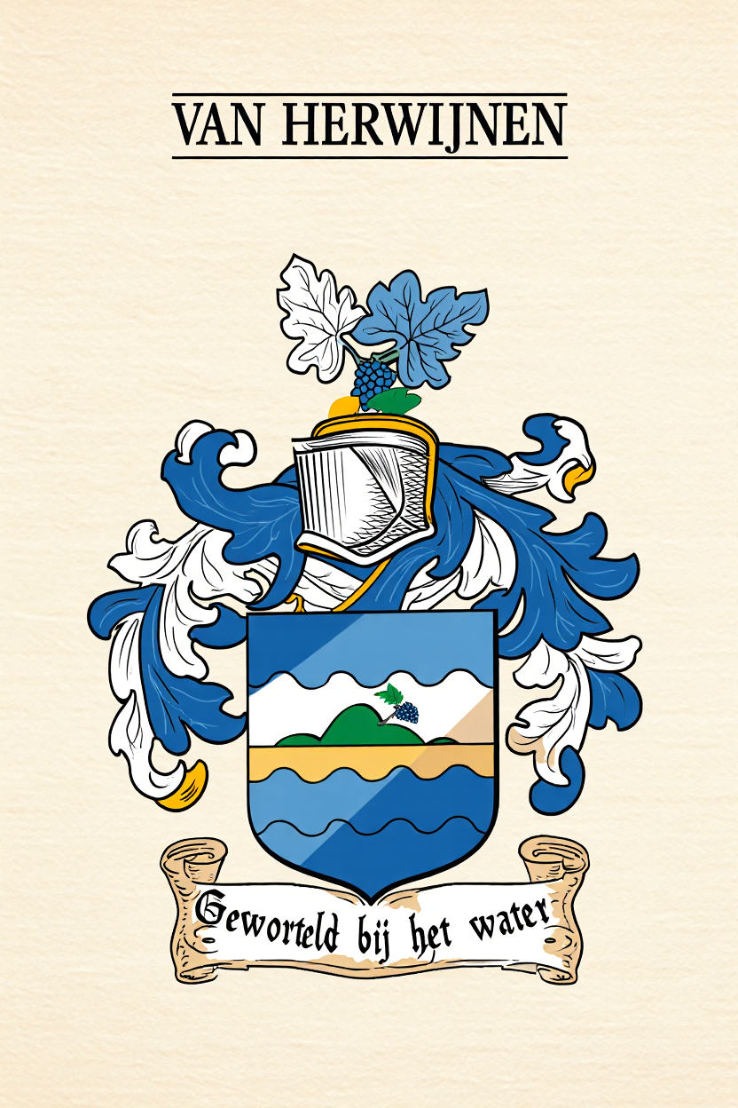 Familiewapen van de achternaam VAN HERWIJNEN