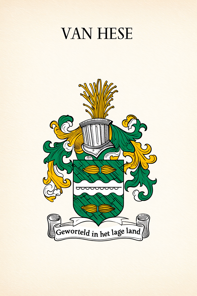 Familiewapen van de achternaam VAN  HESE