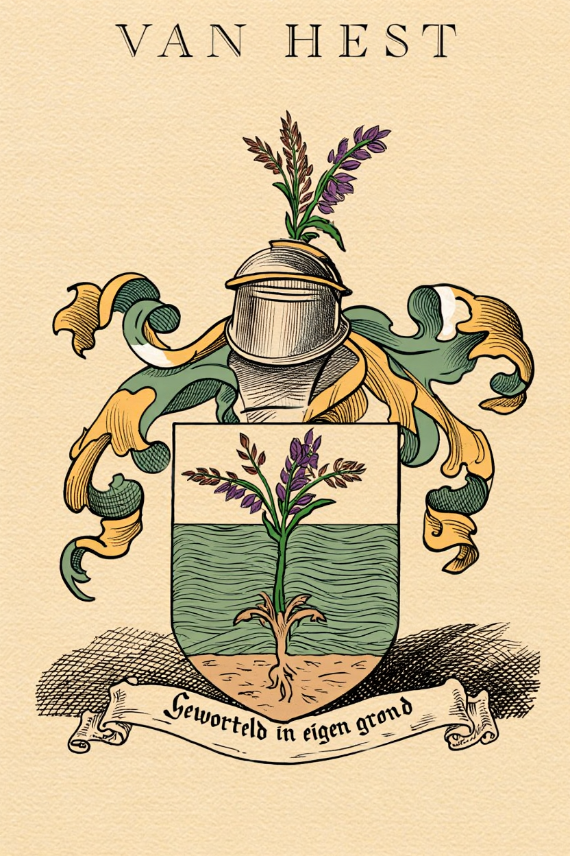 Familiewapen van de achternaam VAN HEST
