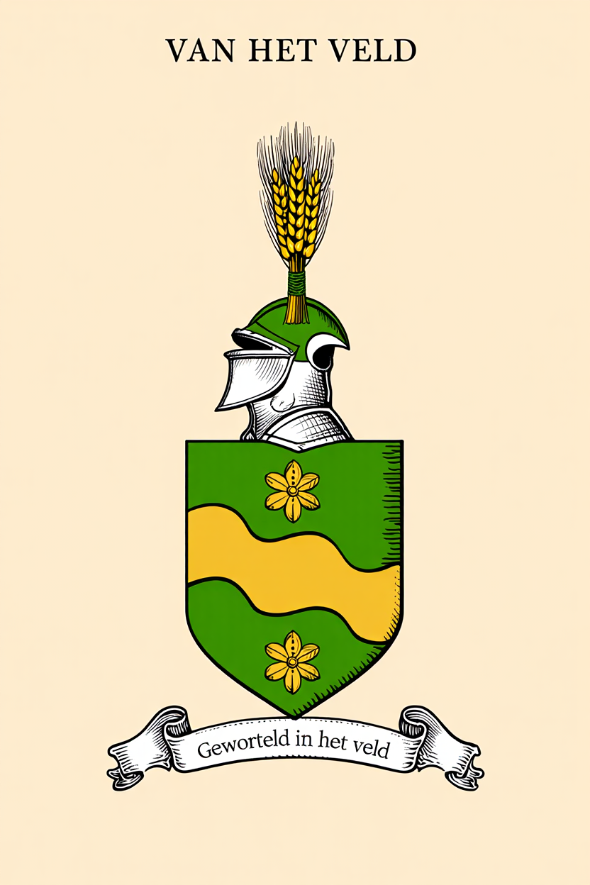Familiewapen van de achternaam VAN HET VELD
