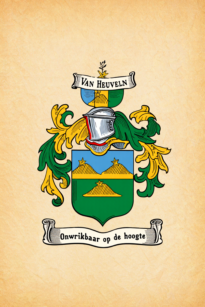 Familiewapen van de achternaam VAN HEUVELN