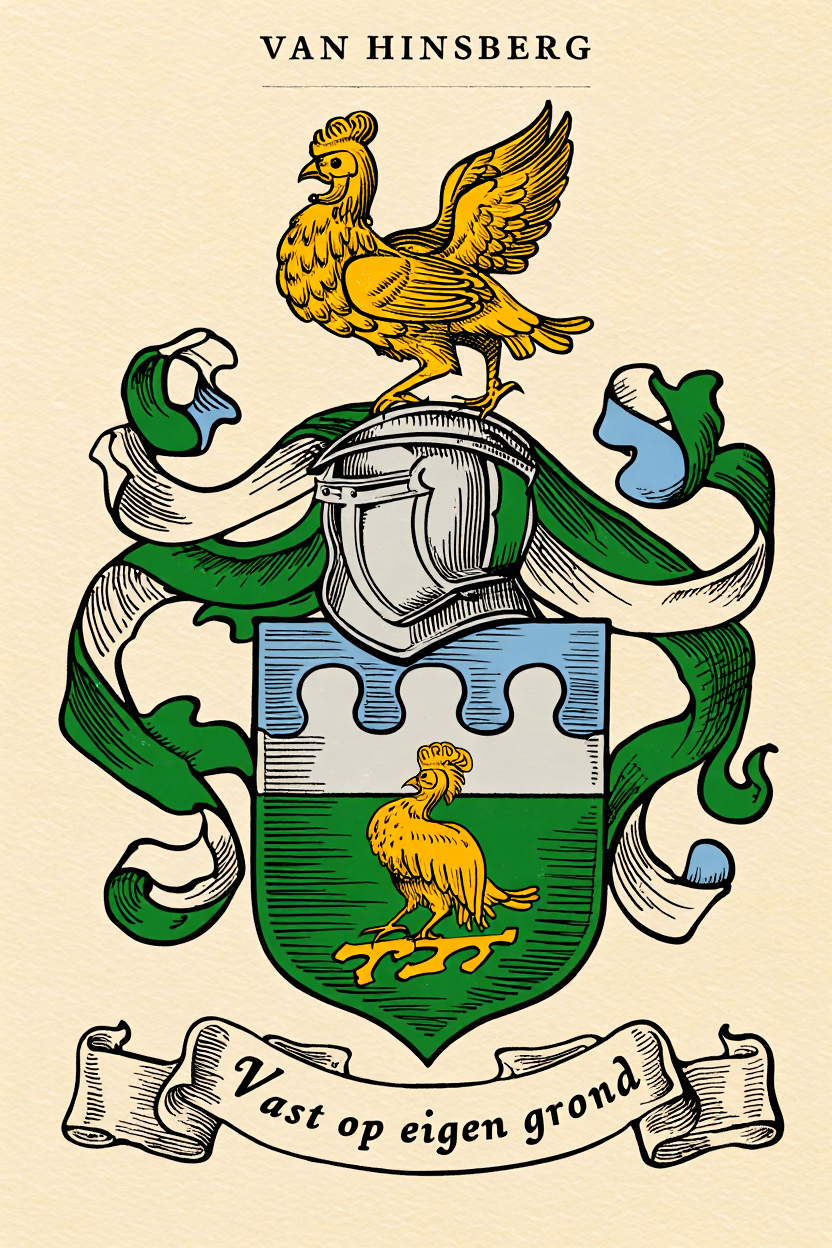 Familiewapen van de achternaam VAN HINSBERG