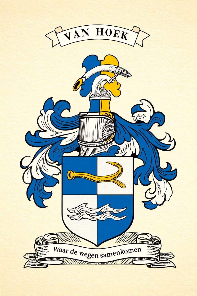 Familiewapen van de achternaam VAN HOEK