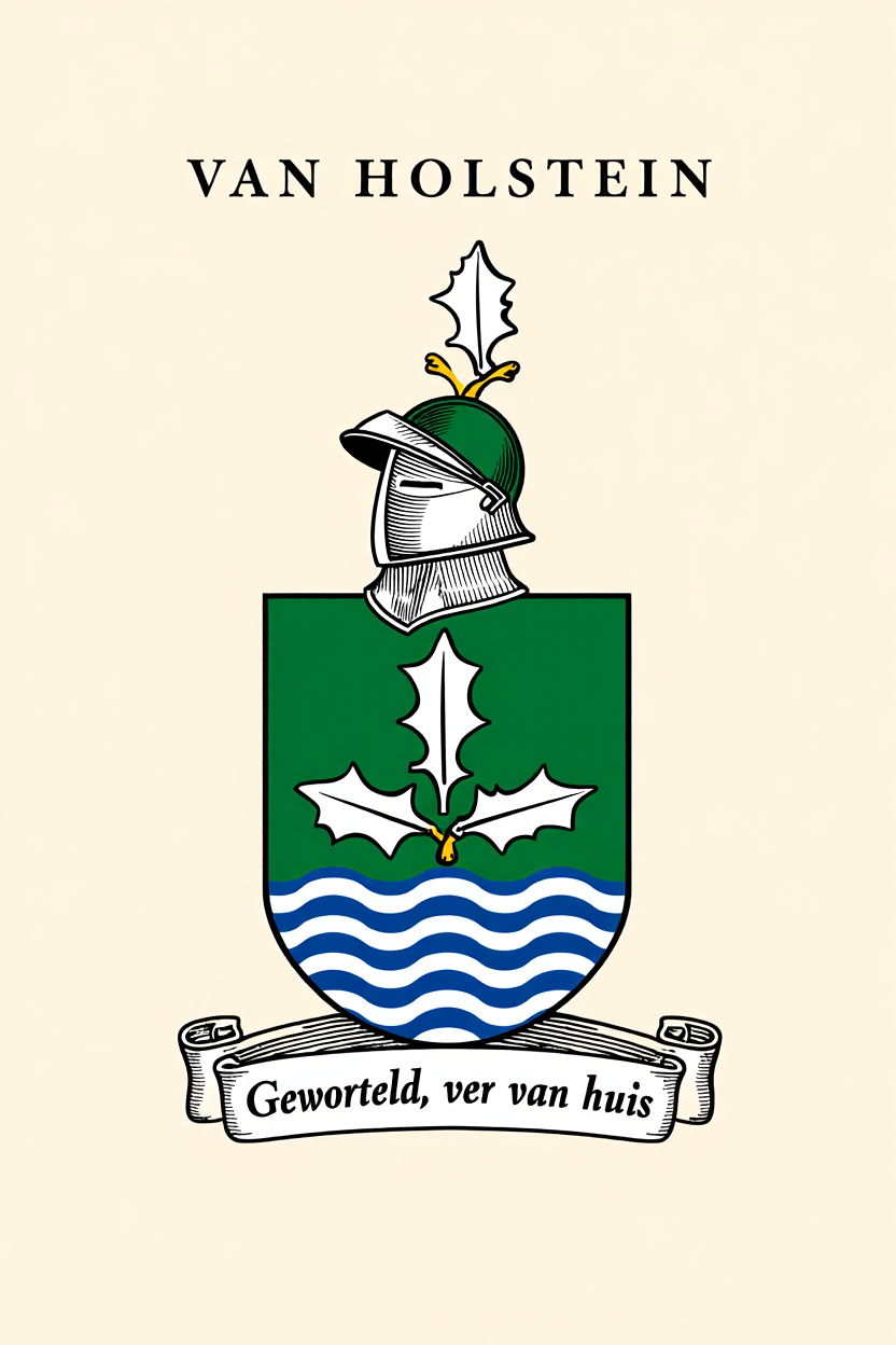 Familiewapen van de achternaam VAN HOLSTEIN