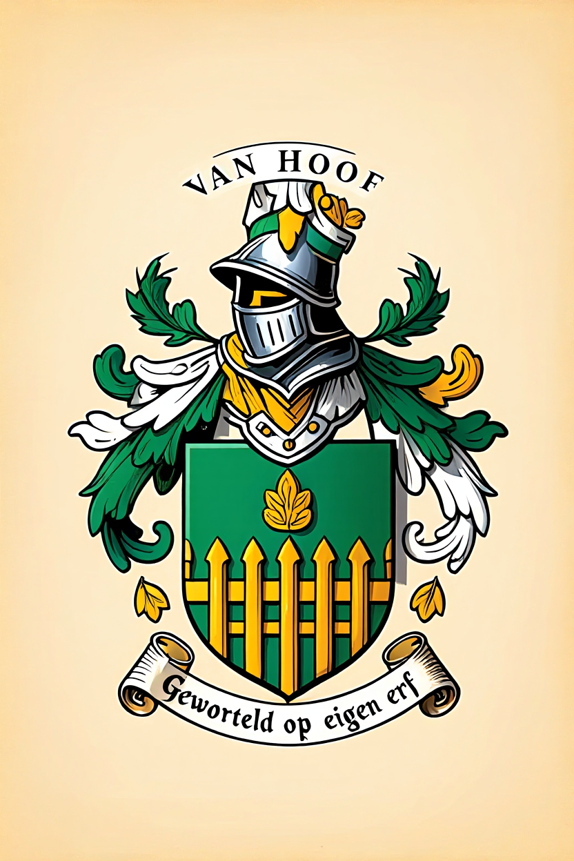 Familiewapen van de achternaam VAN HOOF