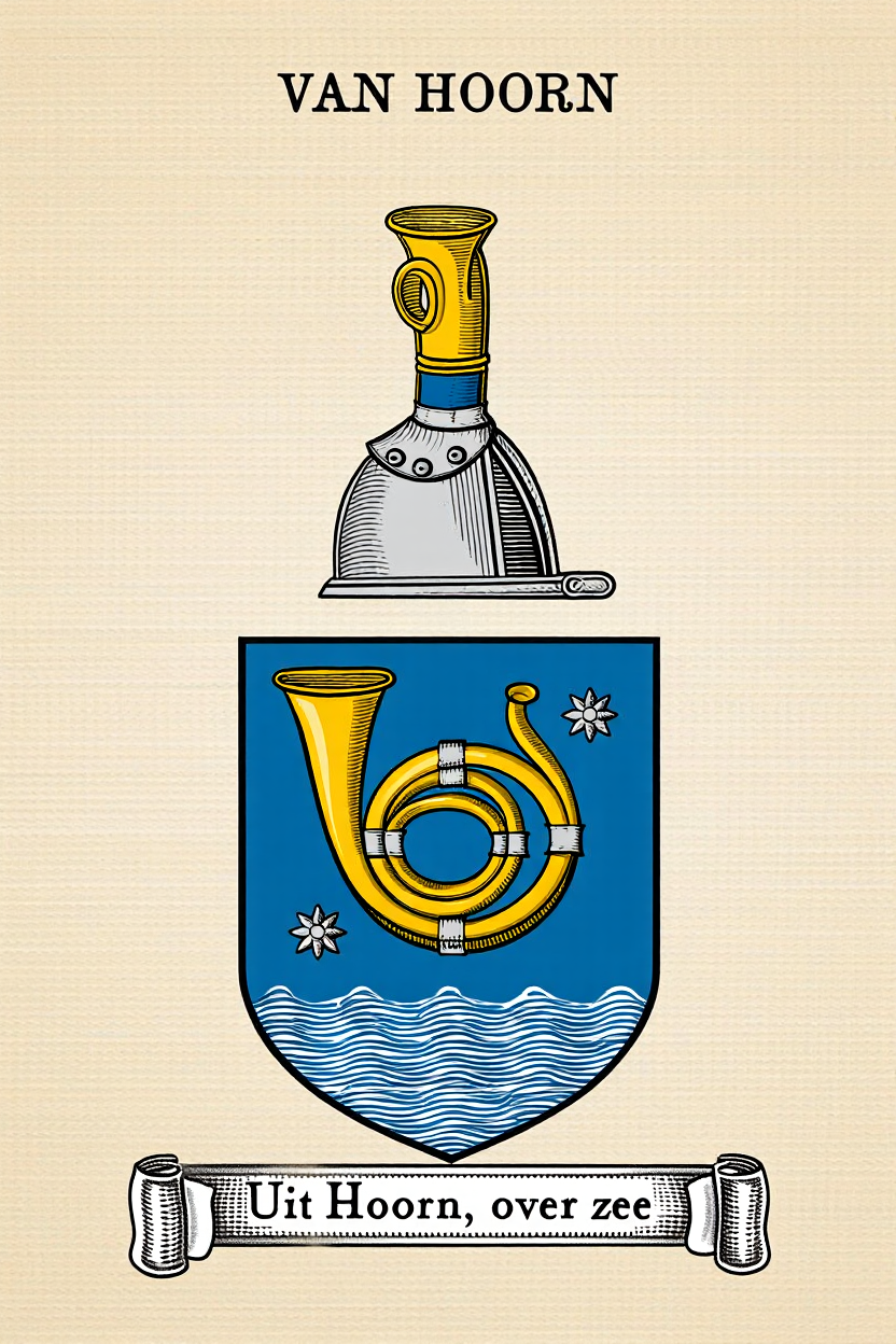 Familiewapen van de achternaam VAN HOORN