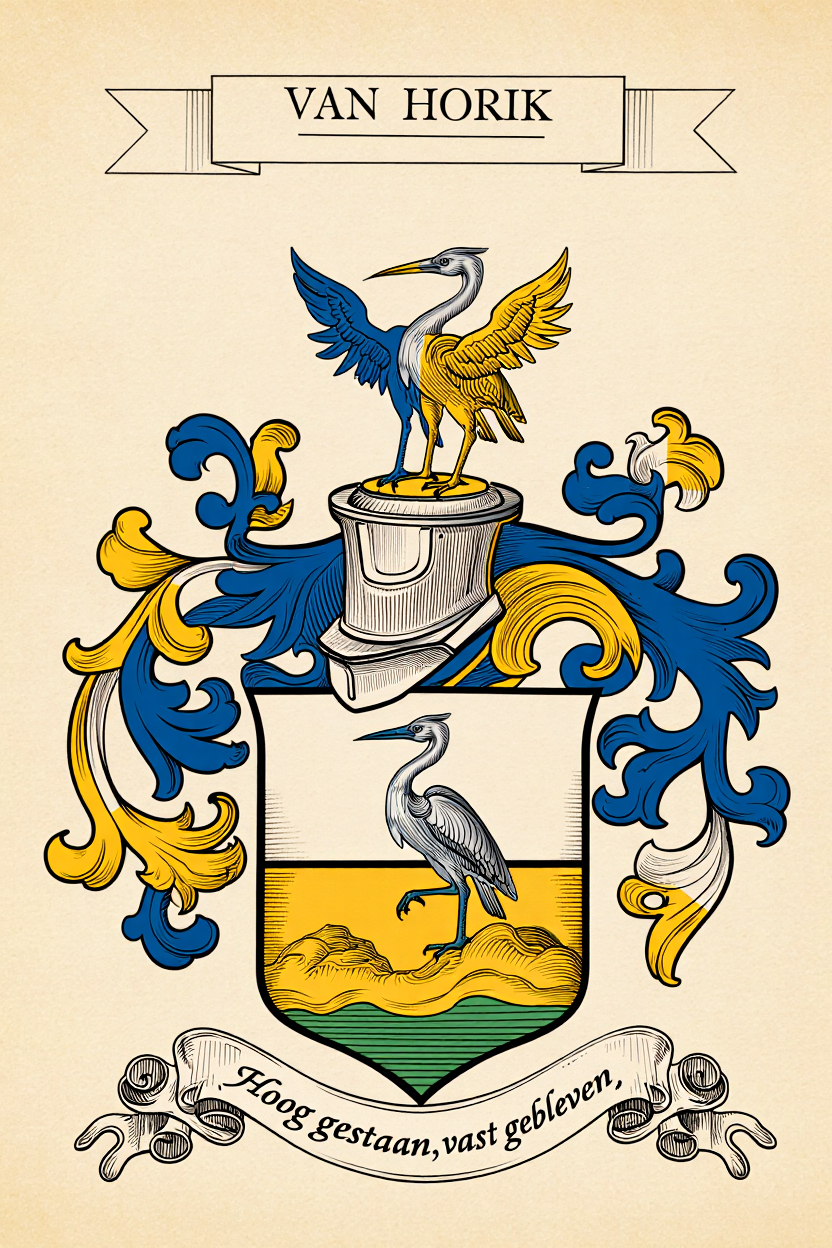 Familiewapen van de achternaam VAN HORIK