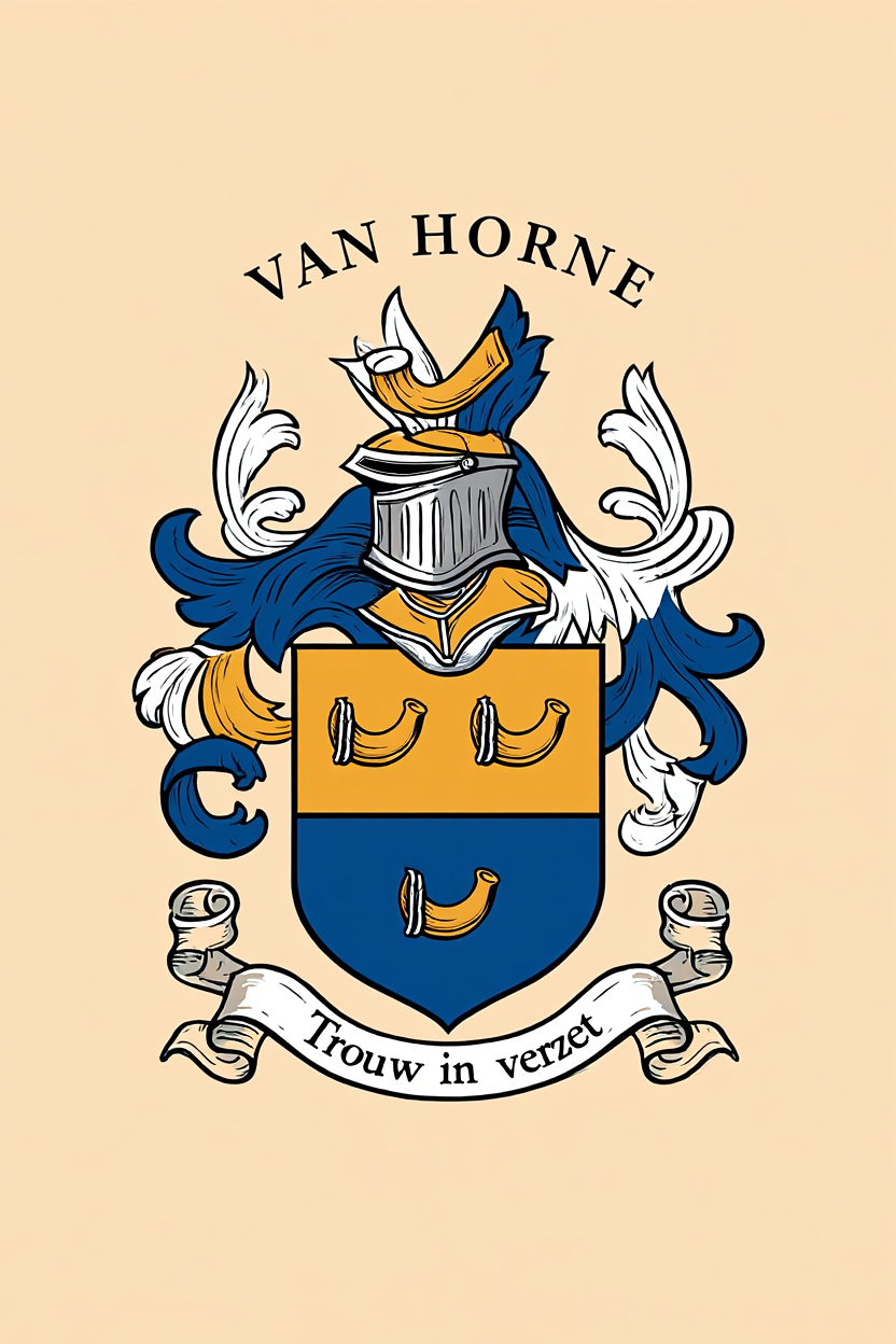 Familiewapen van de achternaam VAN HORNE