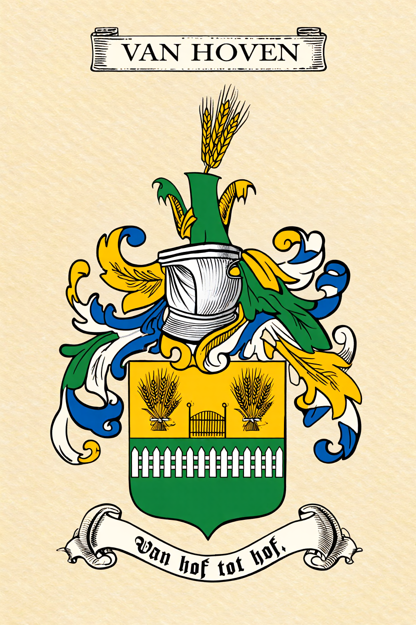 Familiewapen van de achternaam VAN HOVEN
