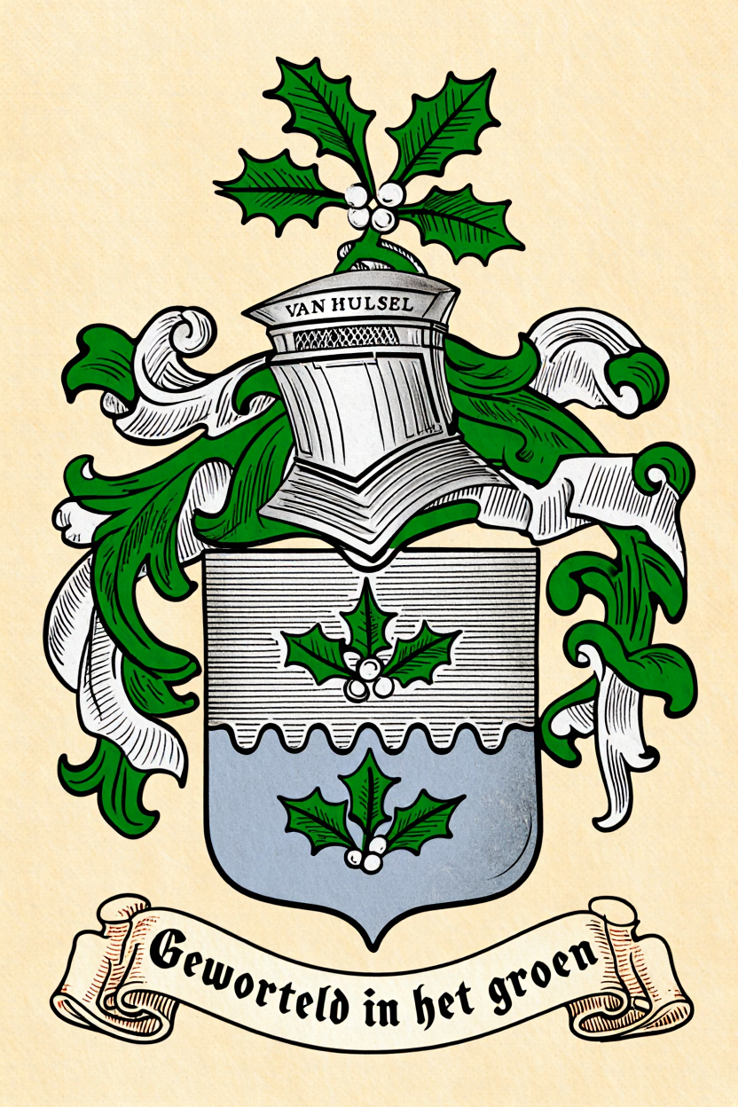 Familiewapen van de achternaam VAN HULSEL