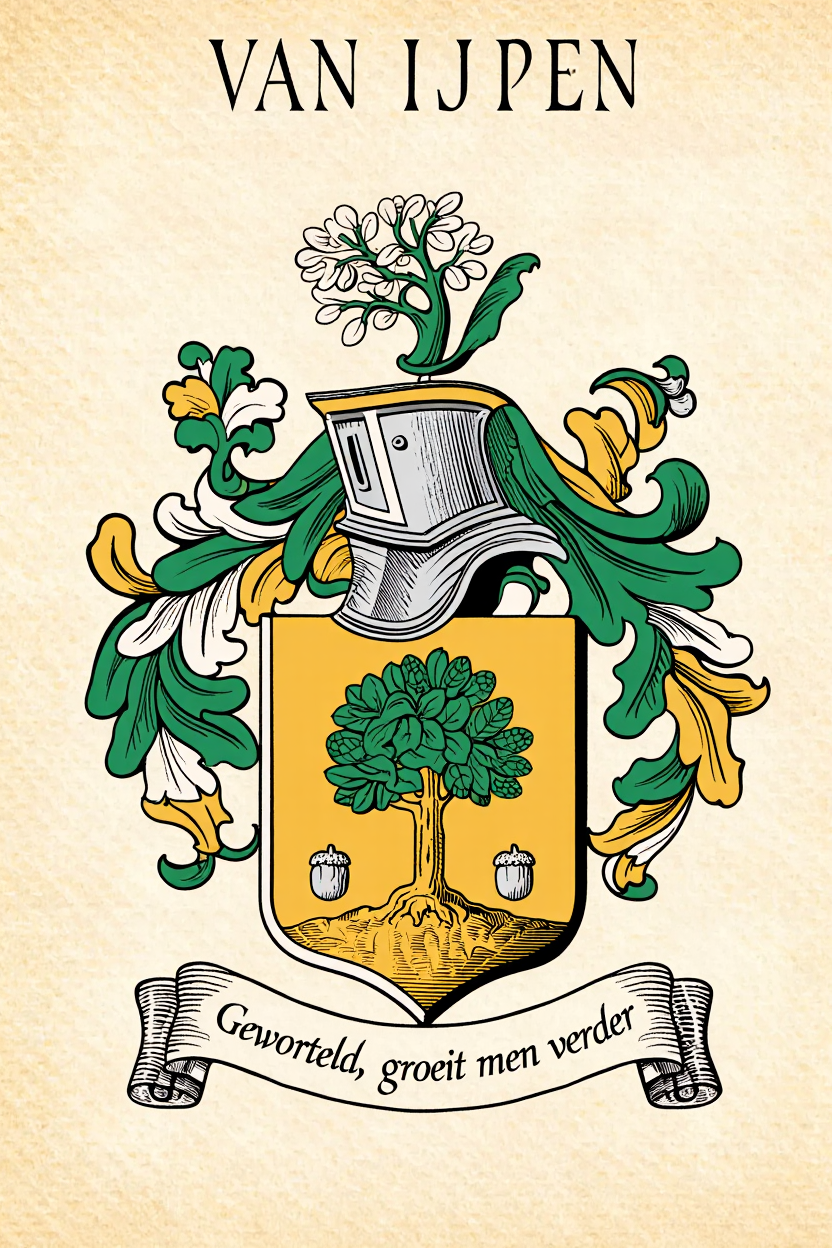 Familiewapen van de achternaam VAN IJPEN