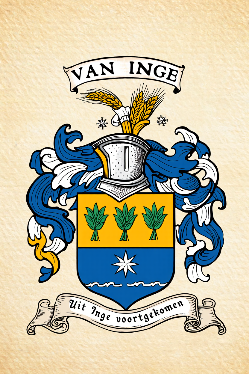 Familiewapen van de achternaam VAN INGE