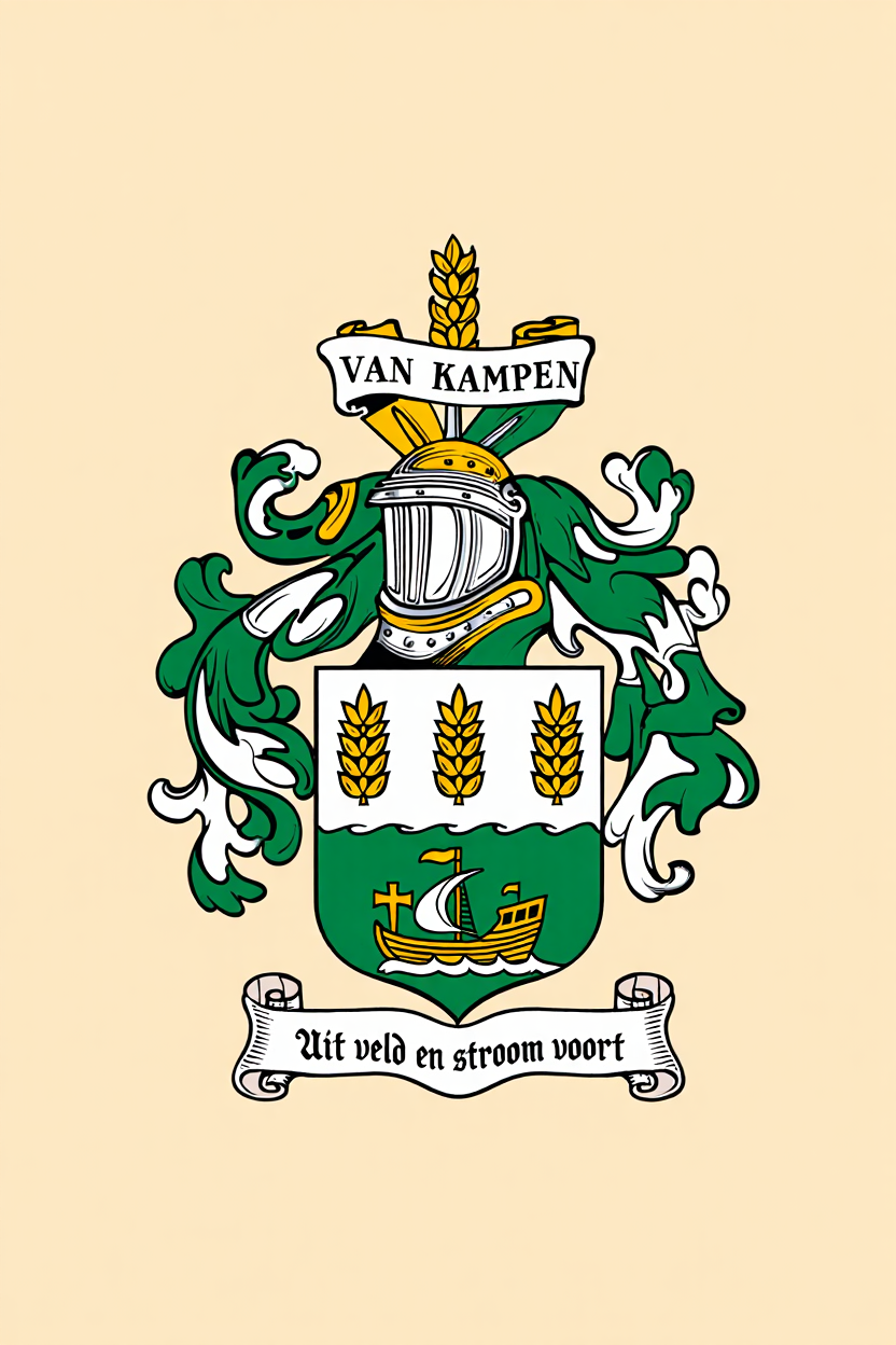Familiewapen van de achternaam VAN KAMPEN