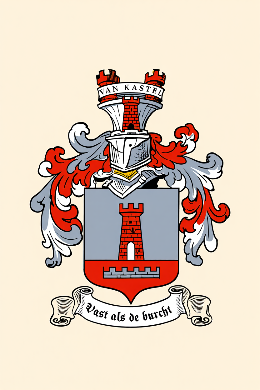 Familiewapen van de achternaam VAN KASTEL