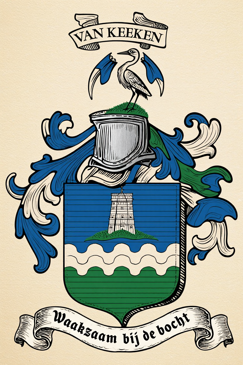 Familiewapen van de achternaam VAN KEEKEN