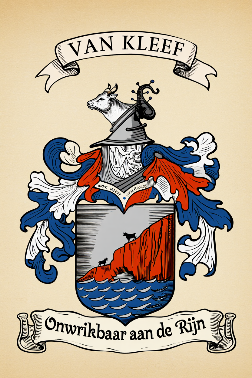 Familiewapen van de achternaam VAN KLEEF