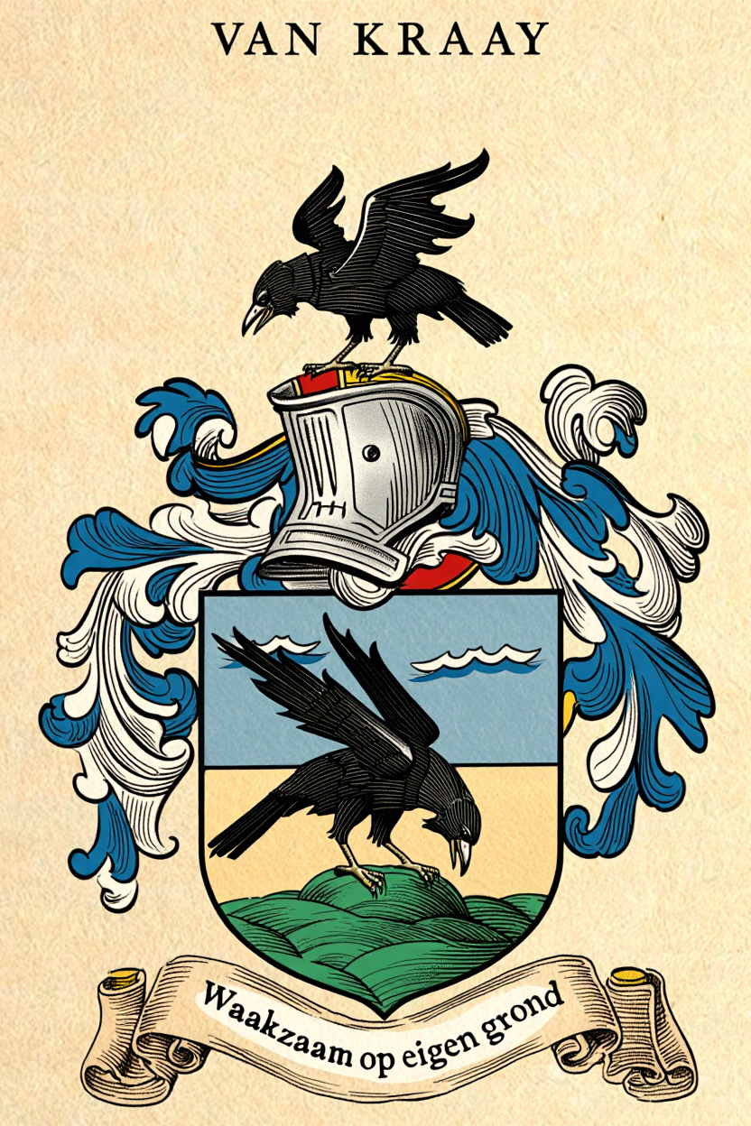 Familiewapen van de achternaam VAN KRAAY