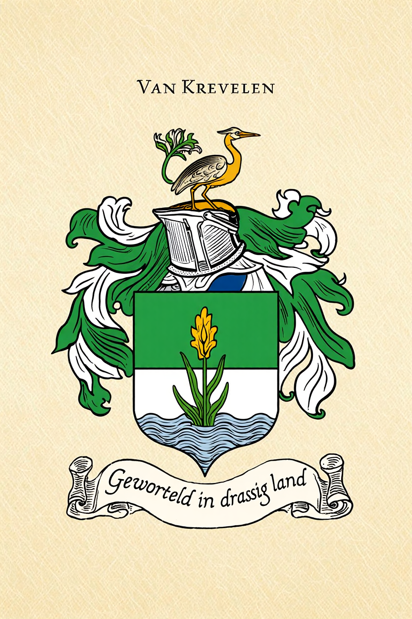 Familiewapen van de achternaam VAN KREVELEN