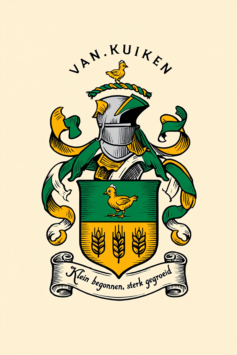 Familiewapen van de achternaam VAN.KUIKEN