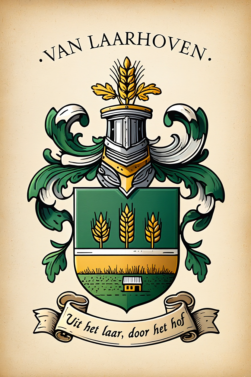 Familiewapen van de achternaam VAN LAARHOVEN