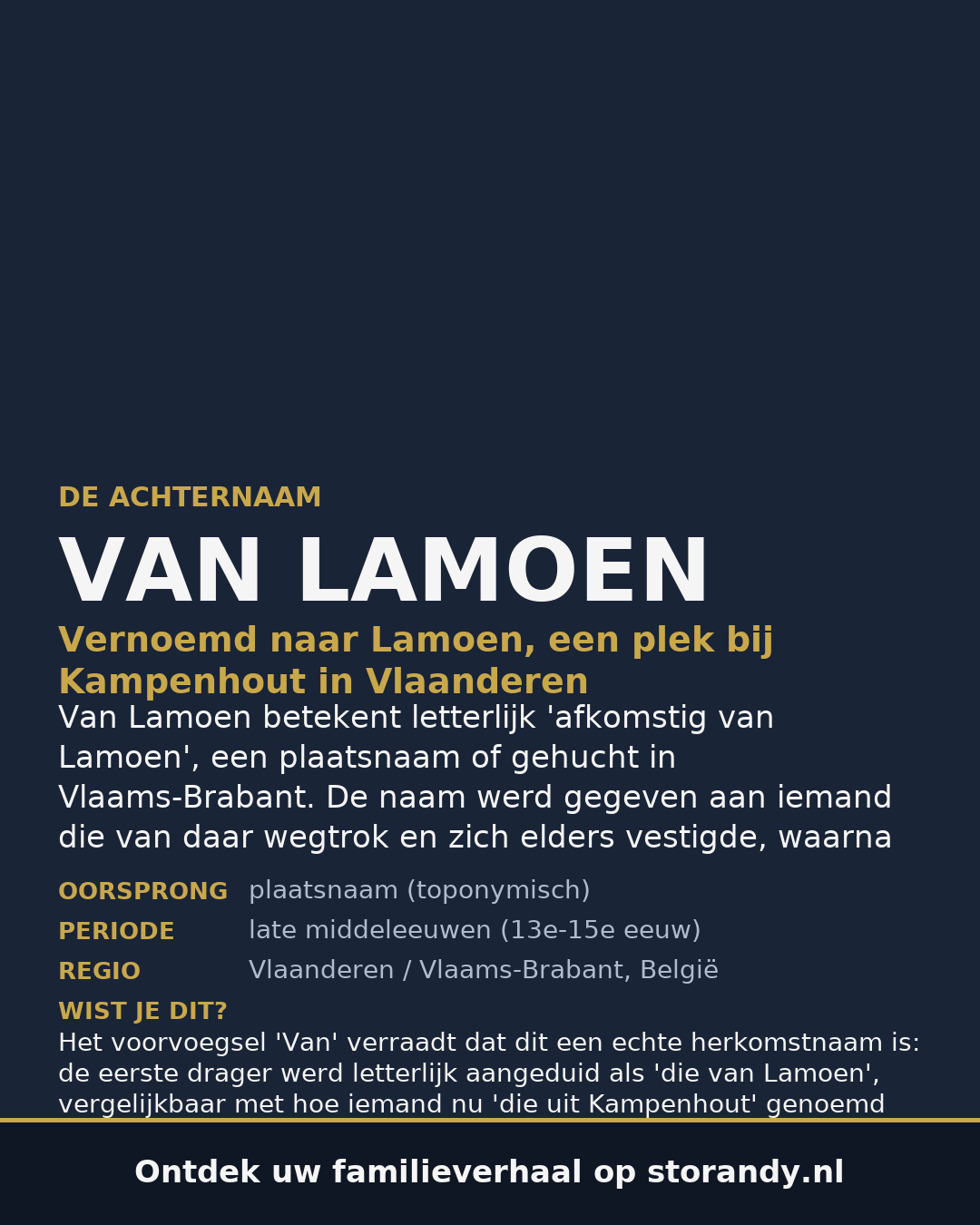 Familiewapen van de achternaam VAN LAMOEN (vergrendeld)