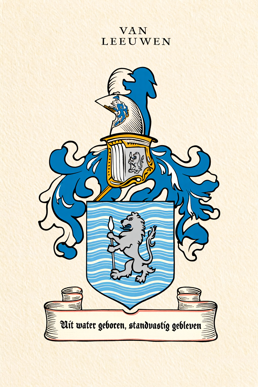 Familiewapen van de achternaam VAN LEEUWEN