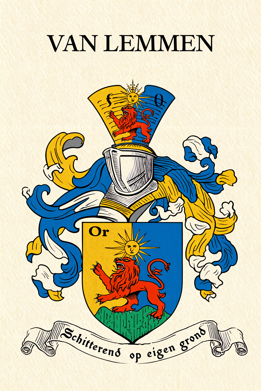 Familiewapen van de achternaam VAN LEMMEN