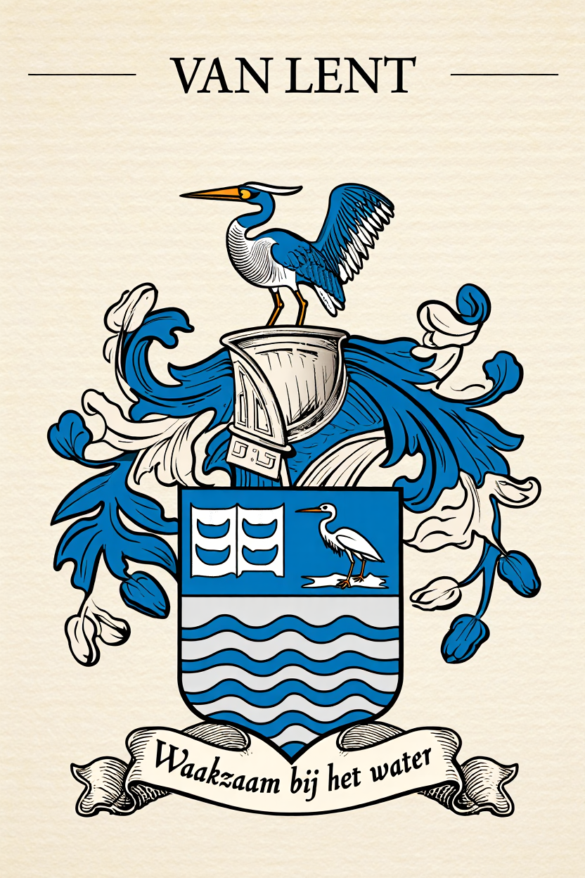 Familiewapen van de achternaam VAN LENT