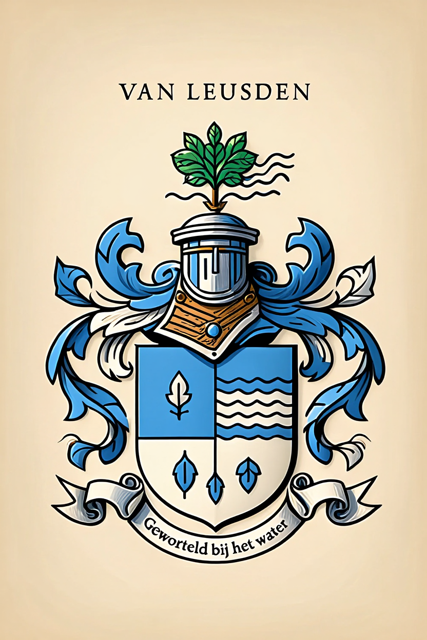 Familiewapen van de achternaam VAN LEUSDEN