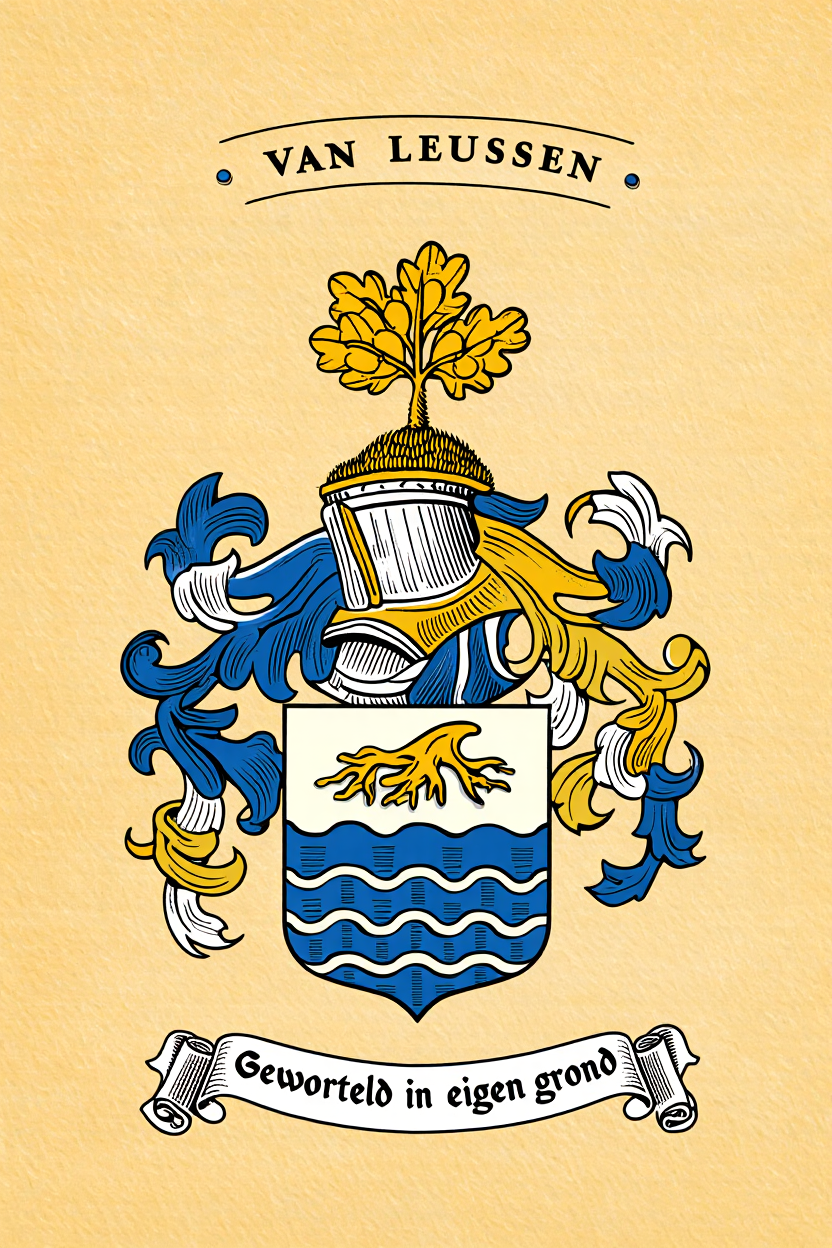 Familiewapen van de achternaam VAN LEUSSEN