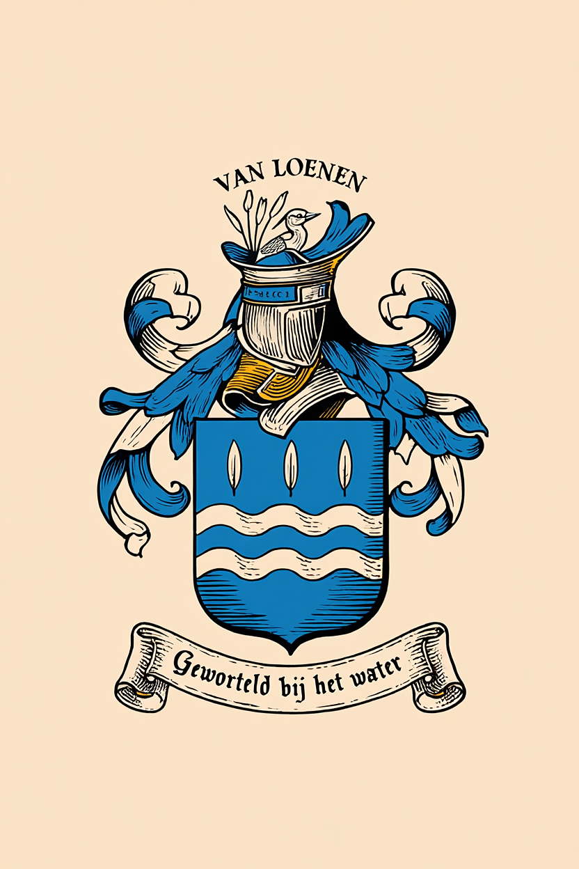 Familiewapen van de achternaam VAN LOENEN
