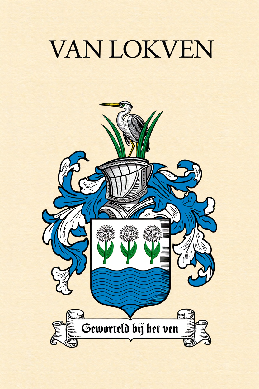 Familiewapen van de achternaam VAN LOKVEN