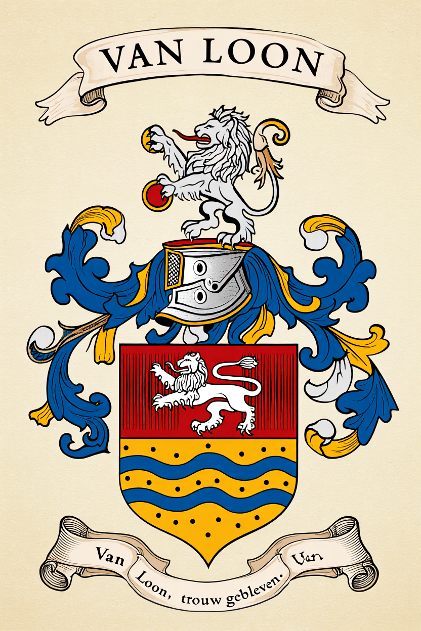 Familiewapen van de achternaam VAN LOON