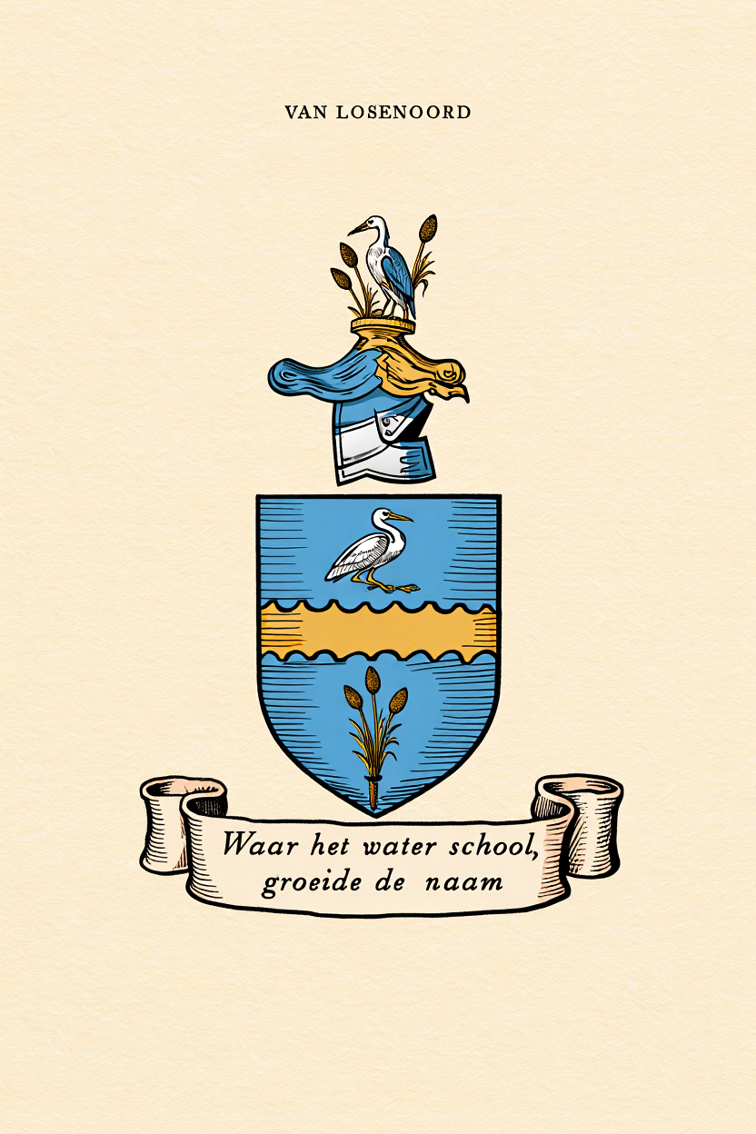 Familiewapen van de achternaam VAN LOSENOORD (vergrendeld)