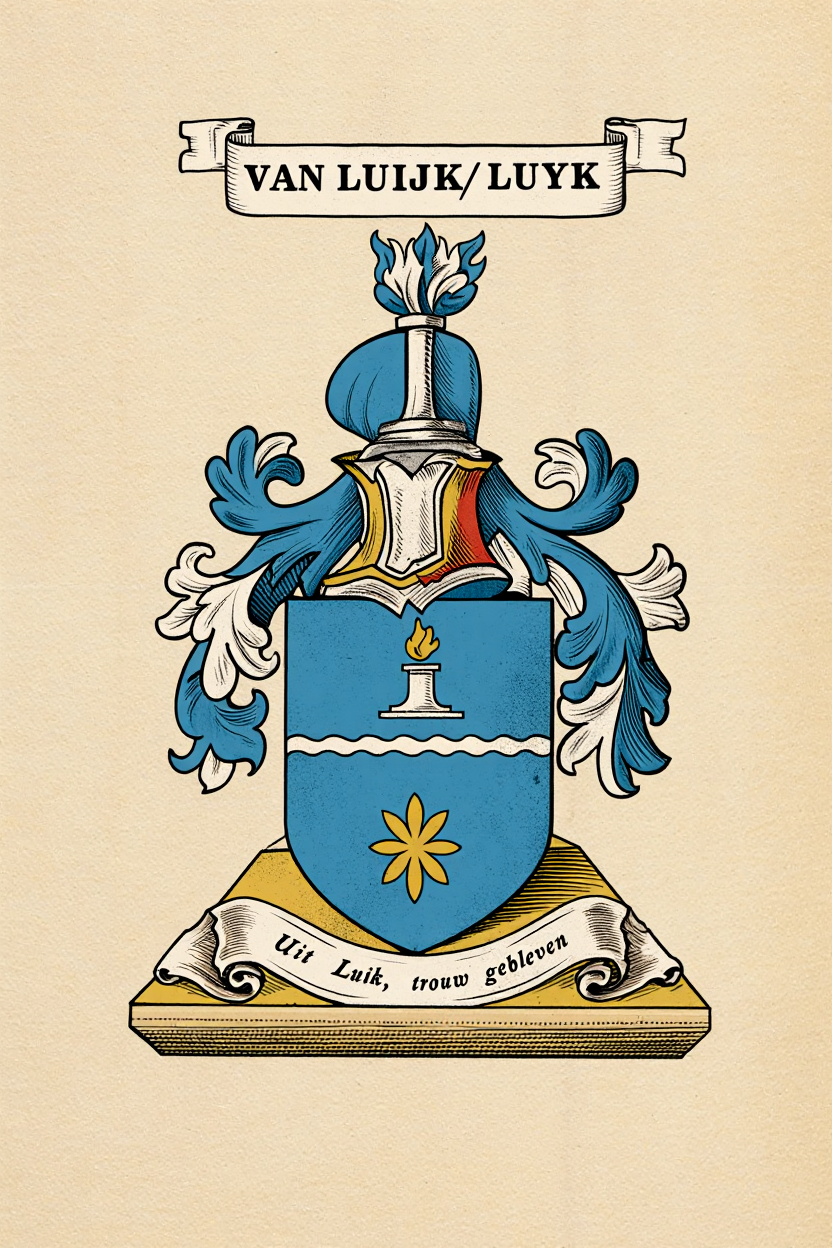 Familiewapen van de achternaam VAN LUIJK/ LUYK