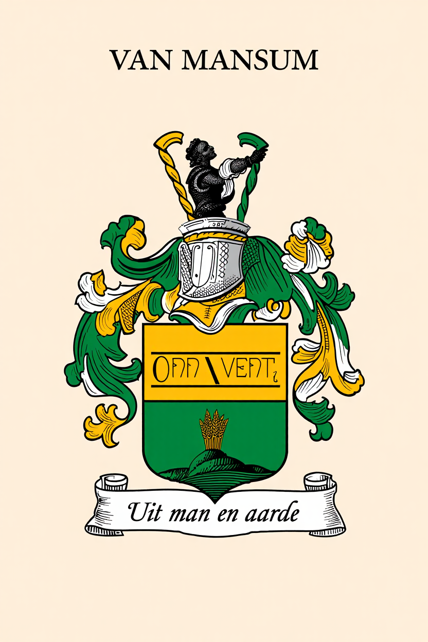 Familiewapen van de achternaam VAN MANSUM