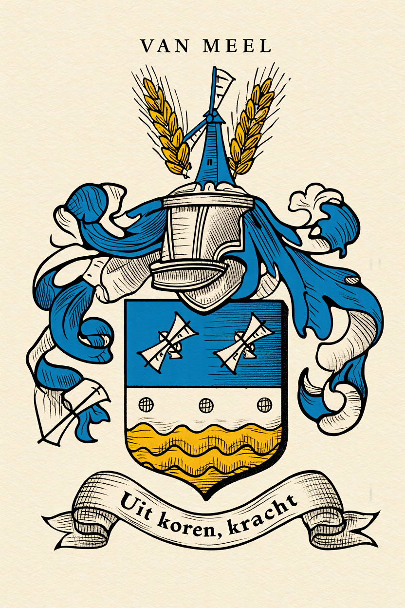 Familiewapen van de achternaam VAN MEEL