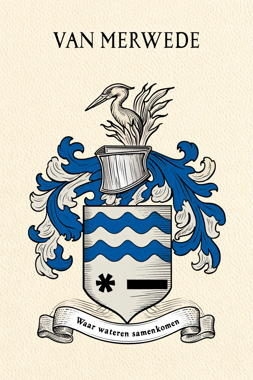 Familiewapen van de achternaam VAN MERWEDE